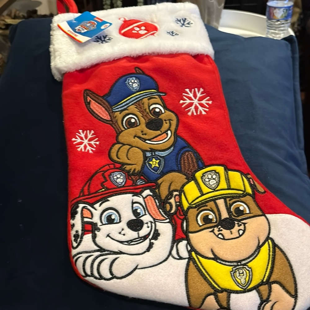 Brand new paw patrol Christmas stocking